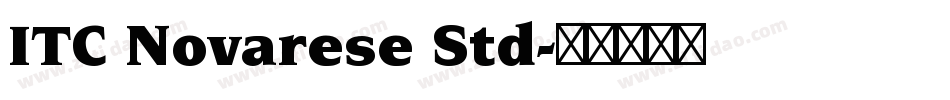 ITC Novarese Std字体转换